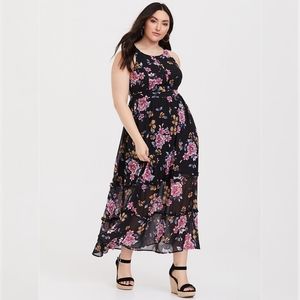High Neck Maxi Dress